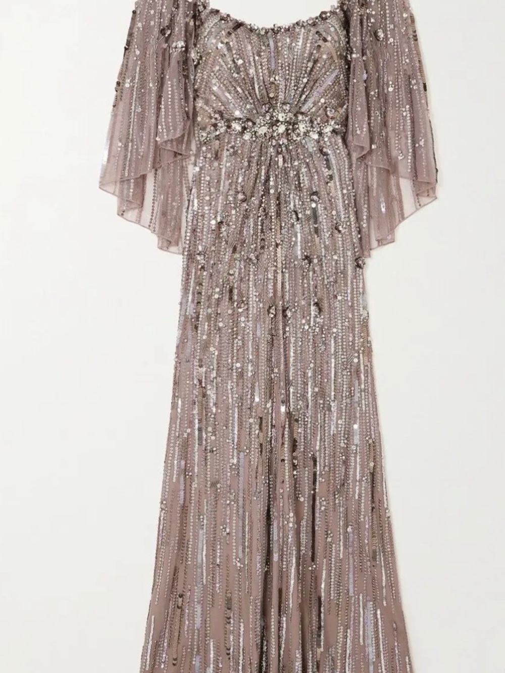 Jenny Packham Glittering Mauve Gown